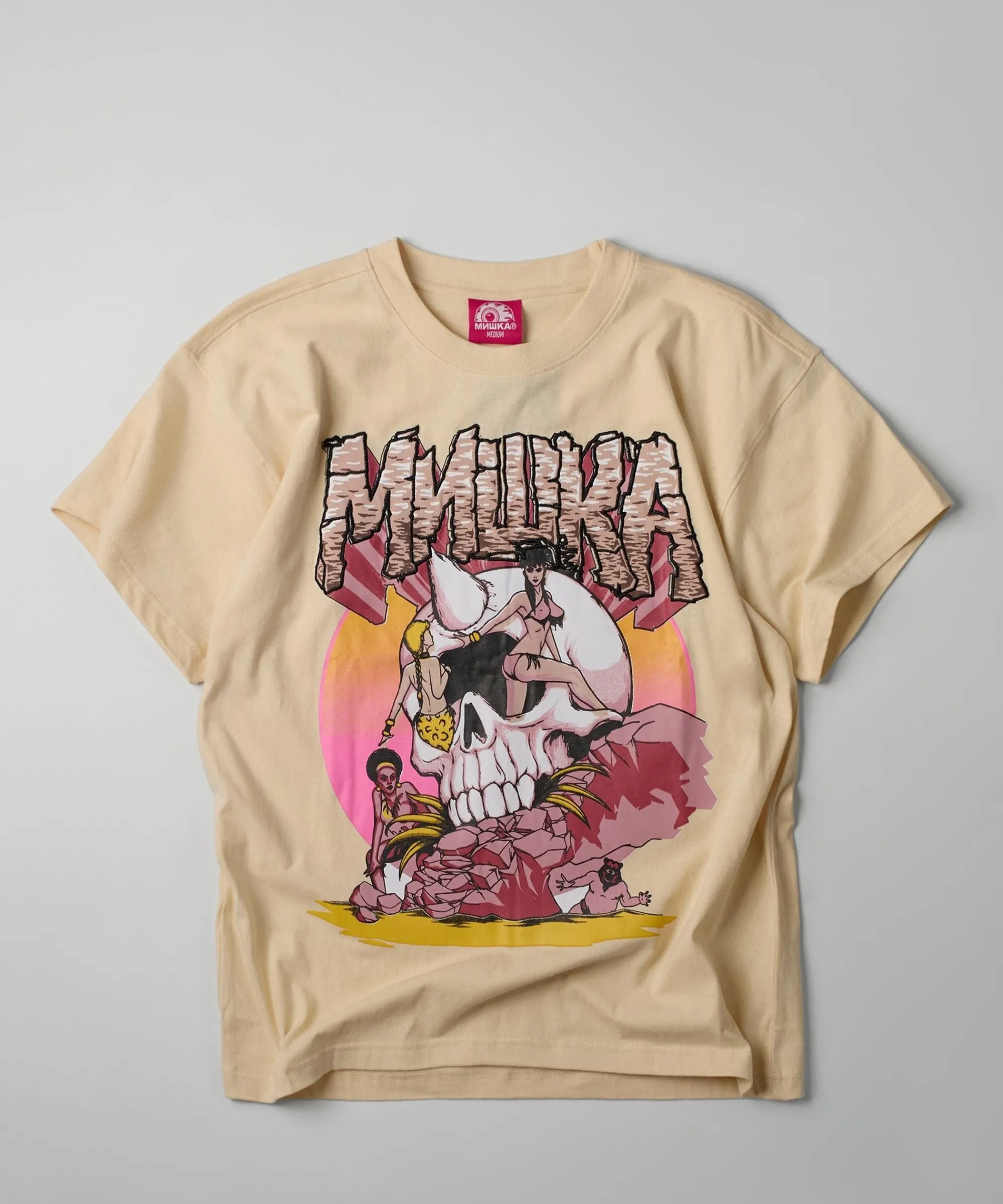 mishka_cyco_short_sleeve_tee__khaki_0.webp Best Sale Mishka Cyco Short Sleeve Tee - Khaki Graphic Tees