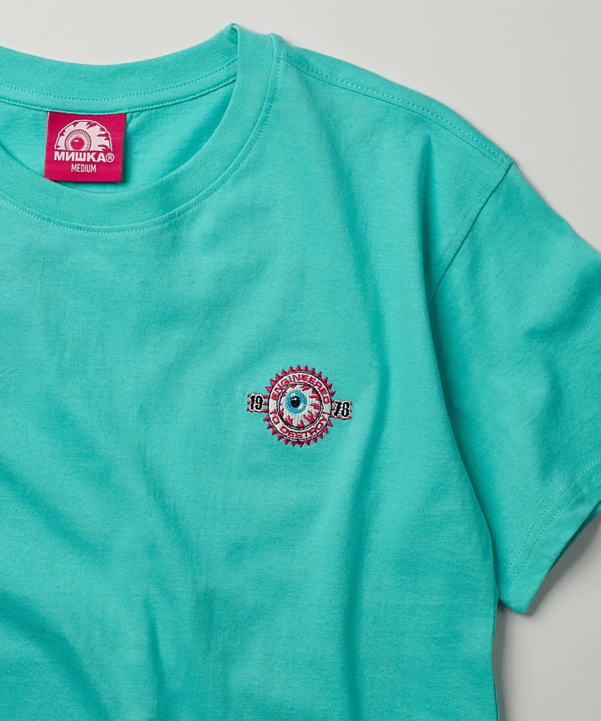 mishka_death_adders_embroidered_short_sleeve_tee__light_blue_2.webp Sale Mishka Death Adders Embroidered Short Sleeve Tee - Light Blue Graphic Tees