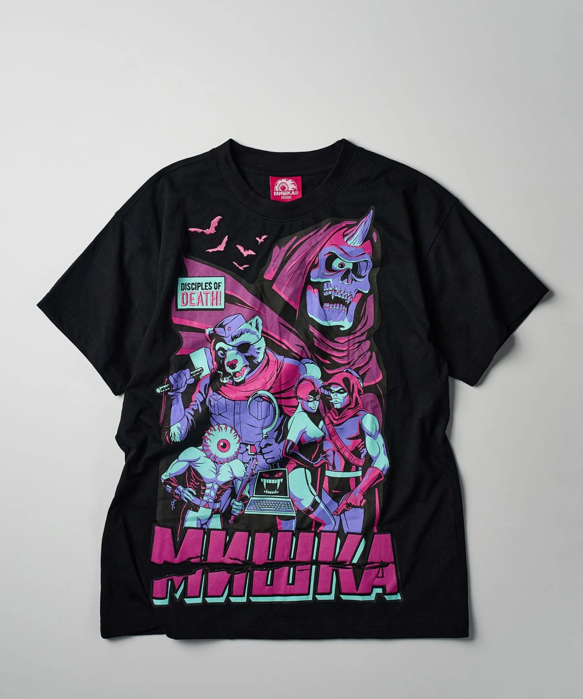 mishka_disciples_of_death_short_sleeve_tee__black_0.webp Online Mishka Disciples Of Death Short Sleeve Tee - Black Graphic Tees