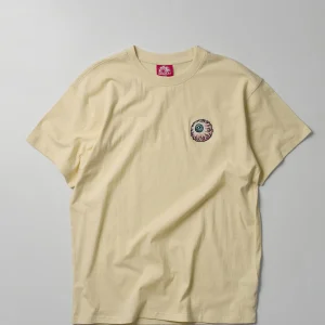 Flash Sale Mishka Embroidered Eyeball Short Sleeve Tee - Sand Graphic Tees