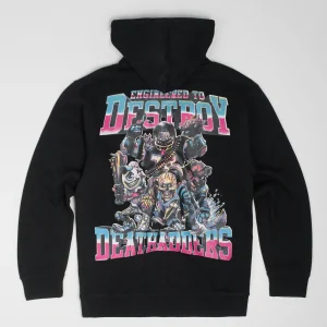 Clearance Mishka Engineered To Destroy Back Print Hoodie - Black Hoodies | Hoodies
