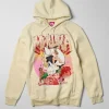 Sale Mishka Graphic Print Embroidered Hoodie - Khaki Hoodies | Hoodies