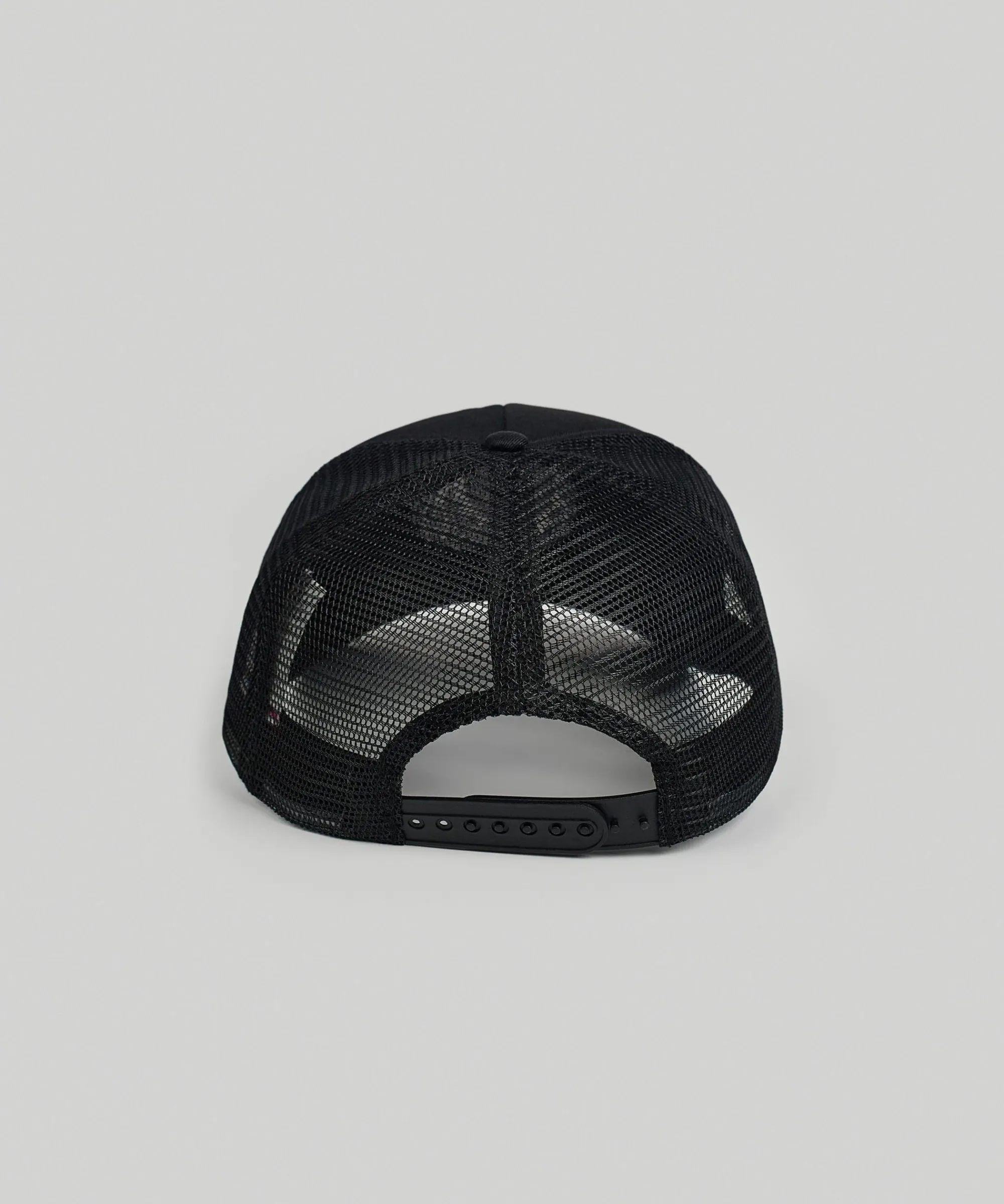 mishka_keep_watch_embroidered_trucker_hat__black_2.webp Shop Mishka Keep Watch Embroidered Trucker Hat - Black Hats