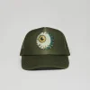 Fashion Mishka Keep Watch Embroidered Trucker Hat - Olive Green Hats