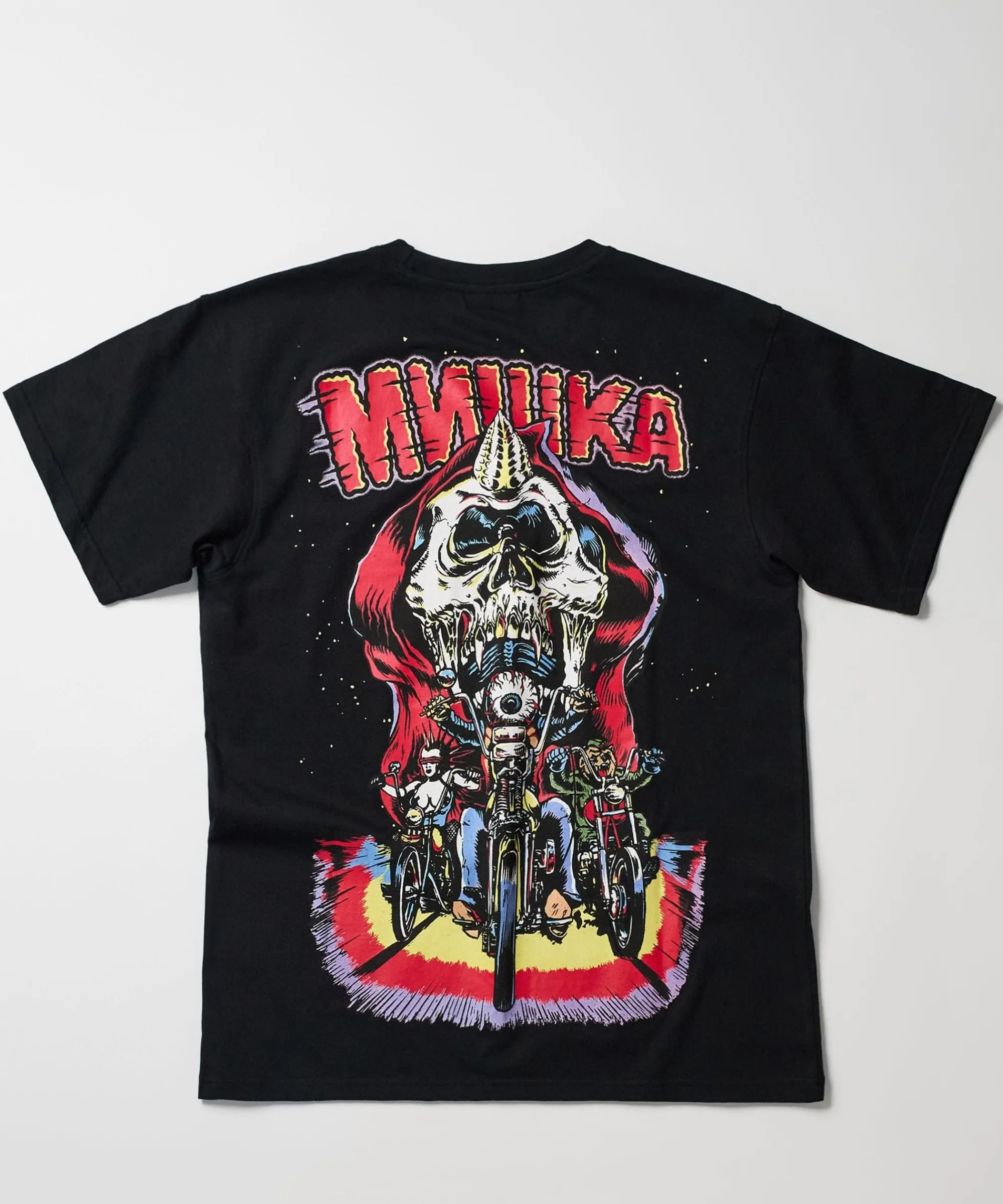 mishka_logo_keep_watch_short_sleeve_tee__black_0.webp Clearance Mishka Logo Keep Watch Short Sleeve Tee - Black Graphic Tees