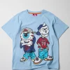 Online Mishka Nineties Short Sleeve Tee - Light Blue Graphic Tees