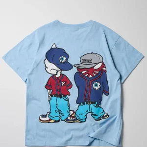 Online Mishka Nineties Short Sleeve Tee - Light Blue Graphic Tees