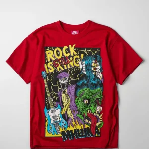 Flash Sale Mishka Still King Short Sleeve Tee - Red Graphic Tees