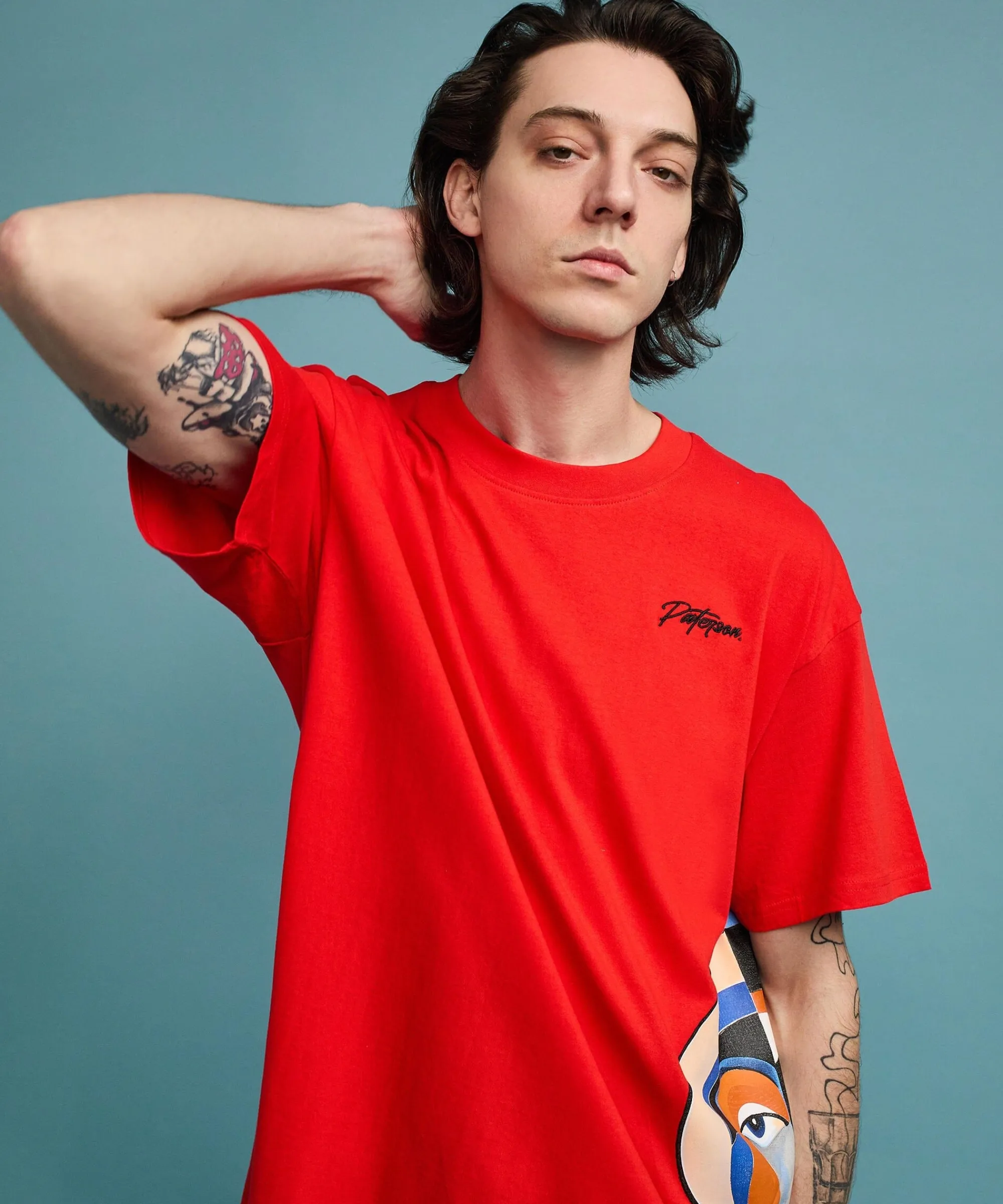 modernism_short_sleeve_tee__red_6.webp Online Modernism Short Sleeve Tee - Red Graphic Tees