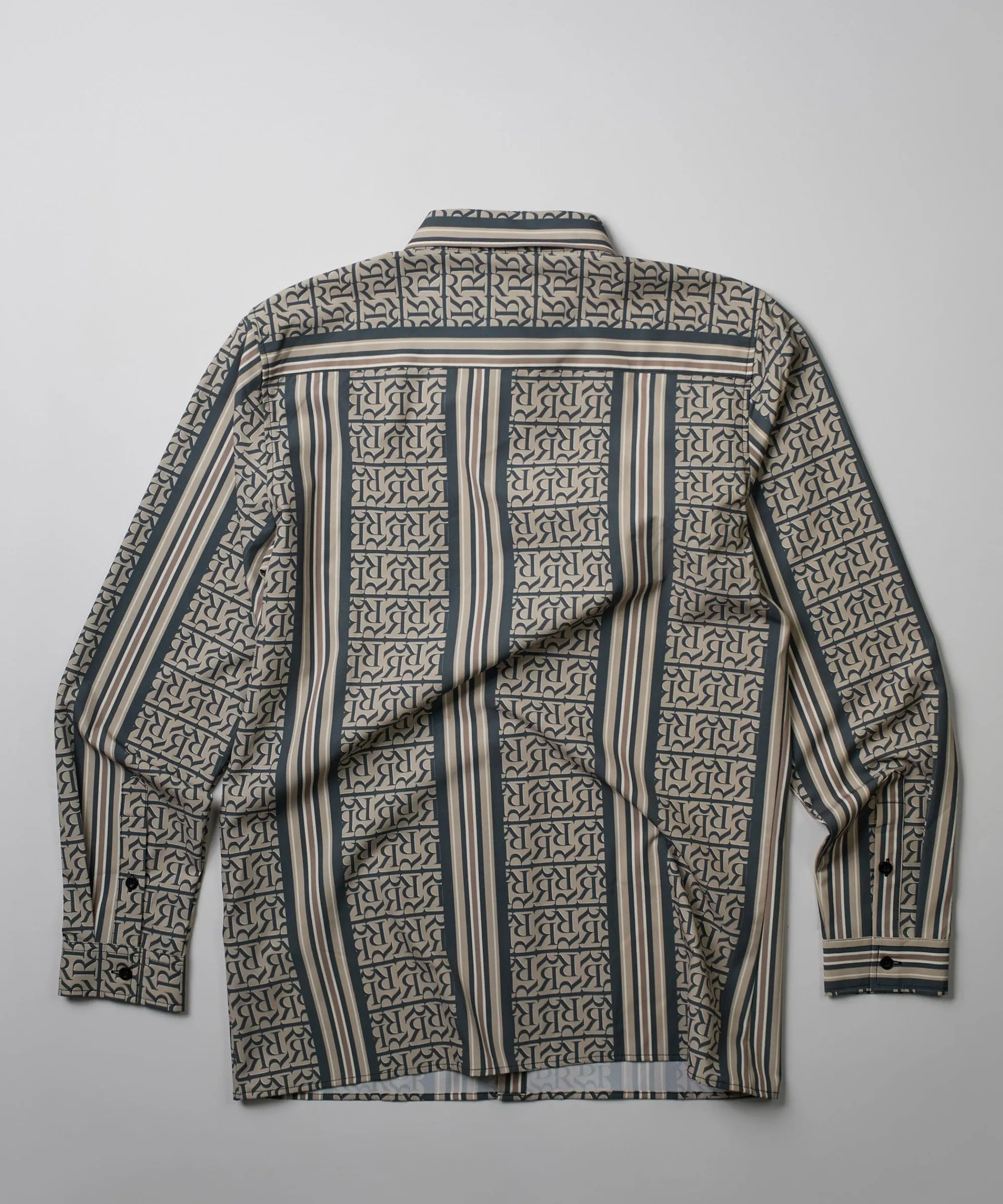 monogram_long_sleeve_woven_shirt_3.webp Outlet Monogram Long Sleeve Woven Shirt Button Downs