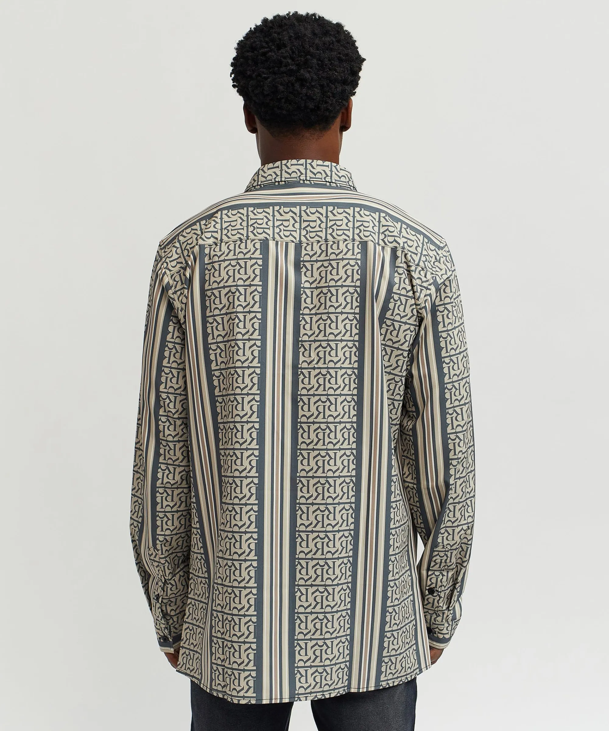 monogram_long_sleeve_woven_shirt_6.webp Outlet Monogram Long Sleeve Woven Shirt Button Downs