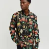 Outlet Mushroom Woven Long Sleeve Shirt - Multi Button Downs