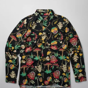 Outlet Mushroom Woven Long Sleeve Shirt - Multi Button Downs