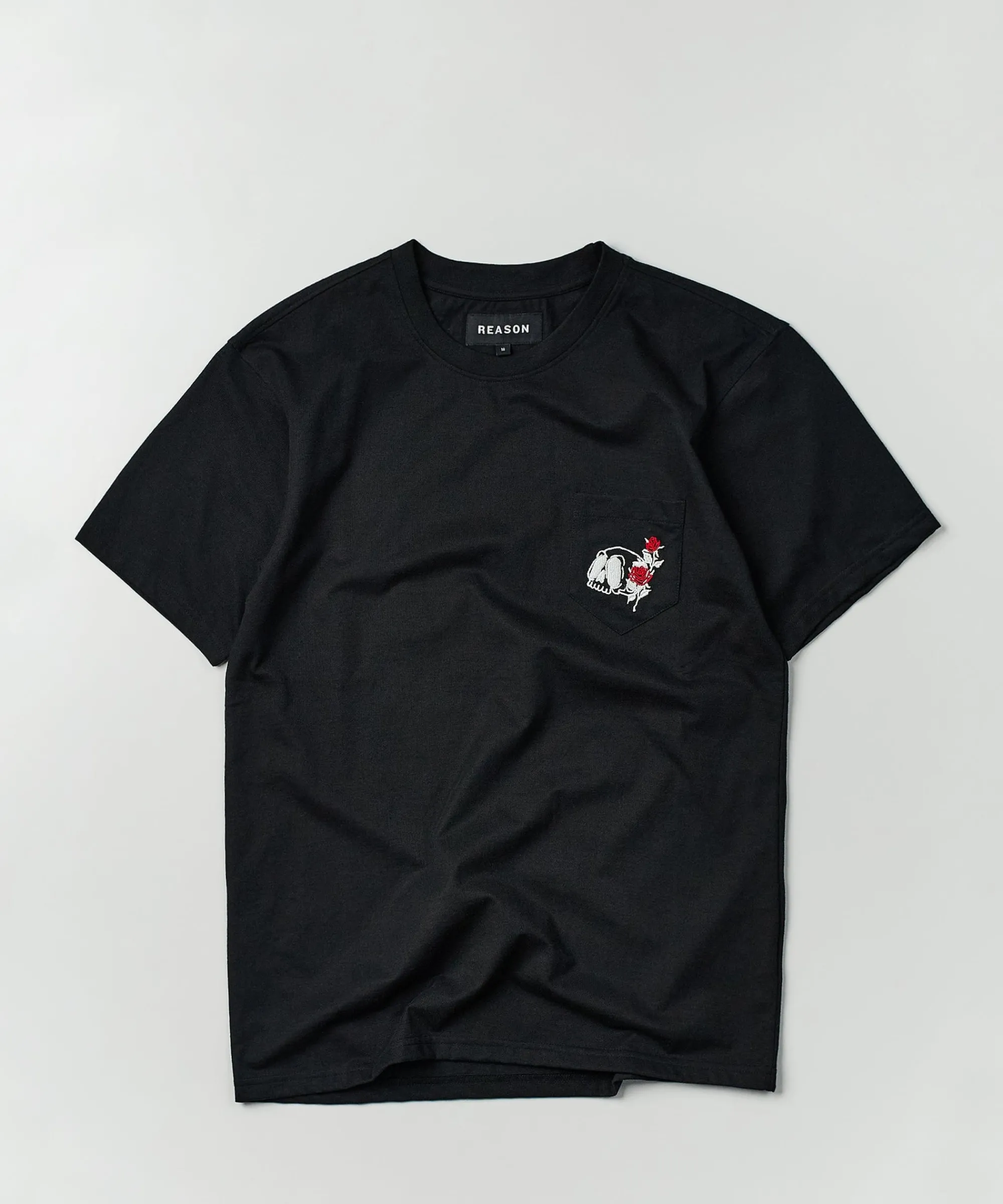 Cheap Nice Trip Short Sleeve Graphic Print Embroidered Pocket Tee - Black Graphic Tees