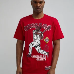 Outlet NLBM Chicago Short Sleeve Tee - Red Graphic Tees