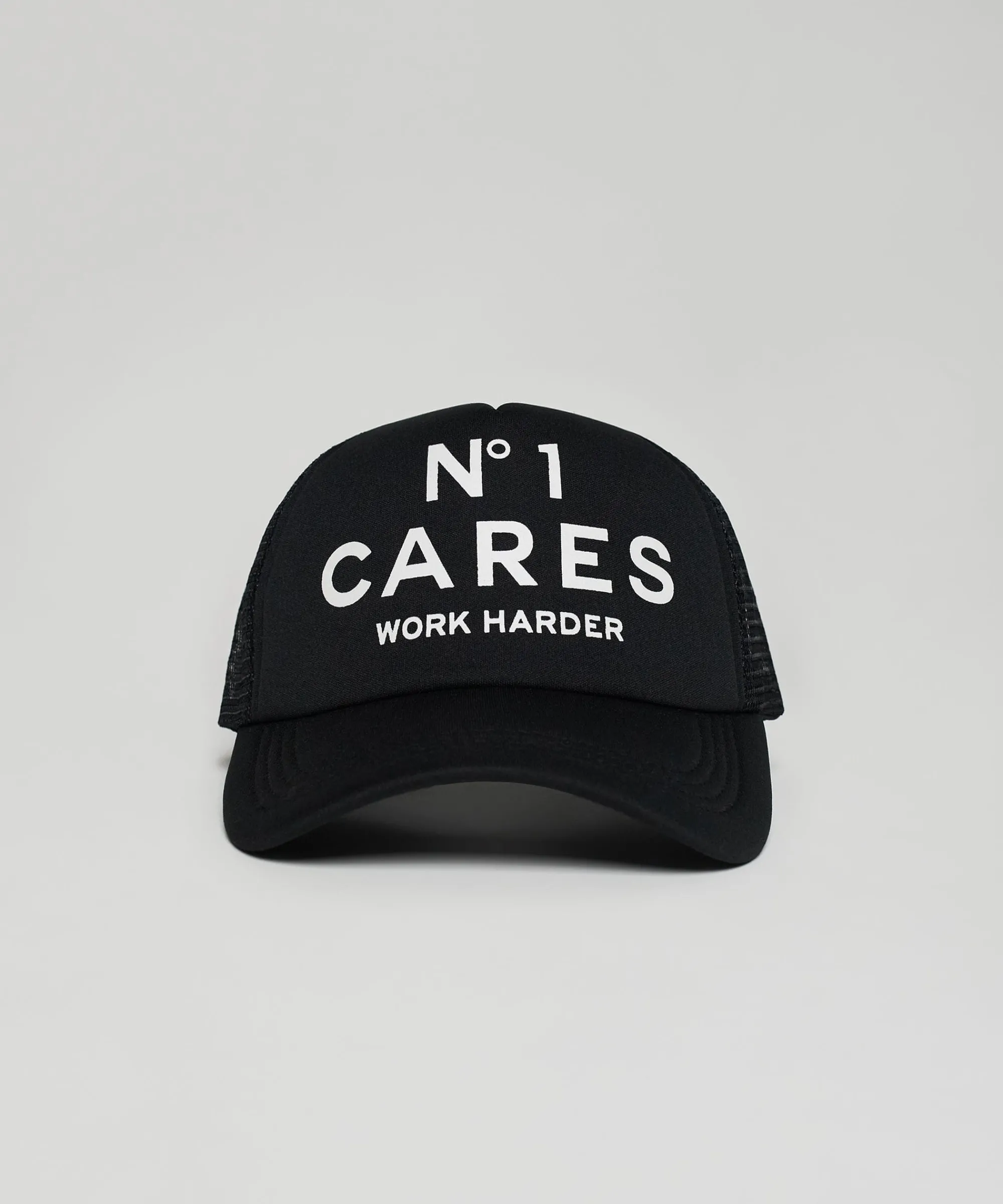 no_cares_print_trucker_hat__black_0.webp Sale No1 Cares Print Trucker Hat - Black Hats