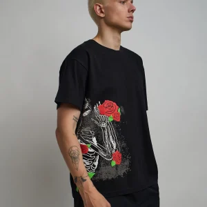 Sale No Love Lost Short Sleeve Tee - Black Graphic Tees