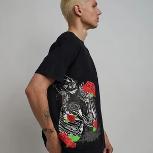 Sale No Love Lost Short Sleeve Tee - Black Graphic Tees