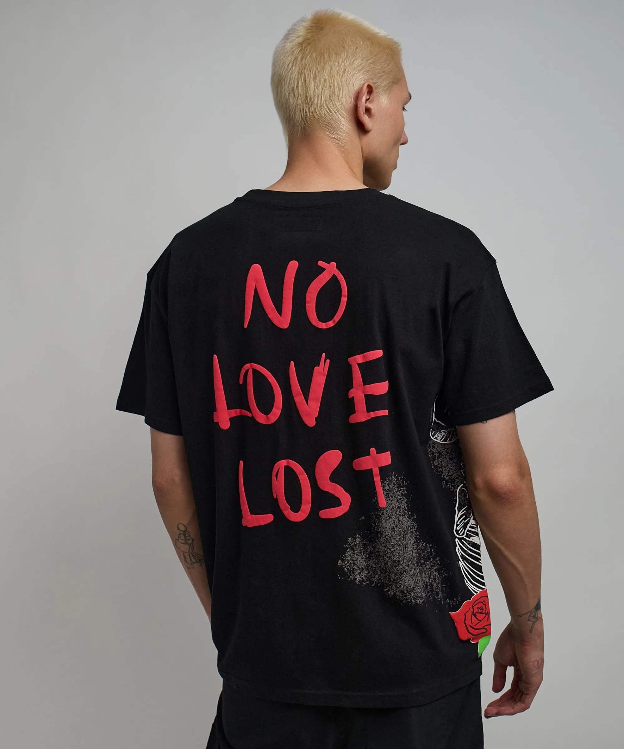 no_love_lost_short_sleeve_tee__black_5.webp Sale No Love Lost Short Sleeve Tee - Black Graphic Tees