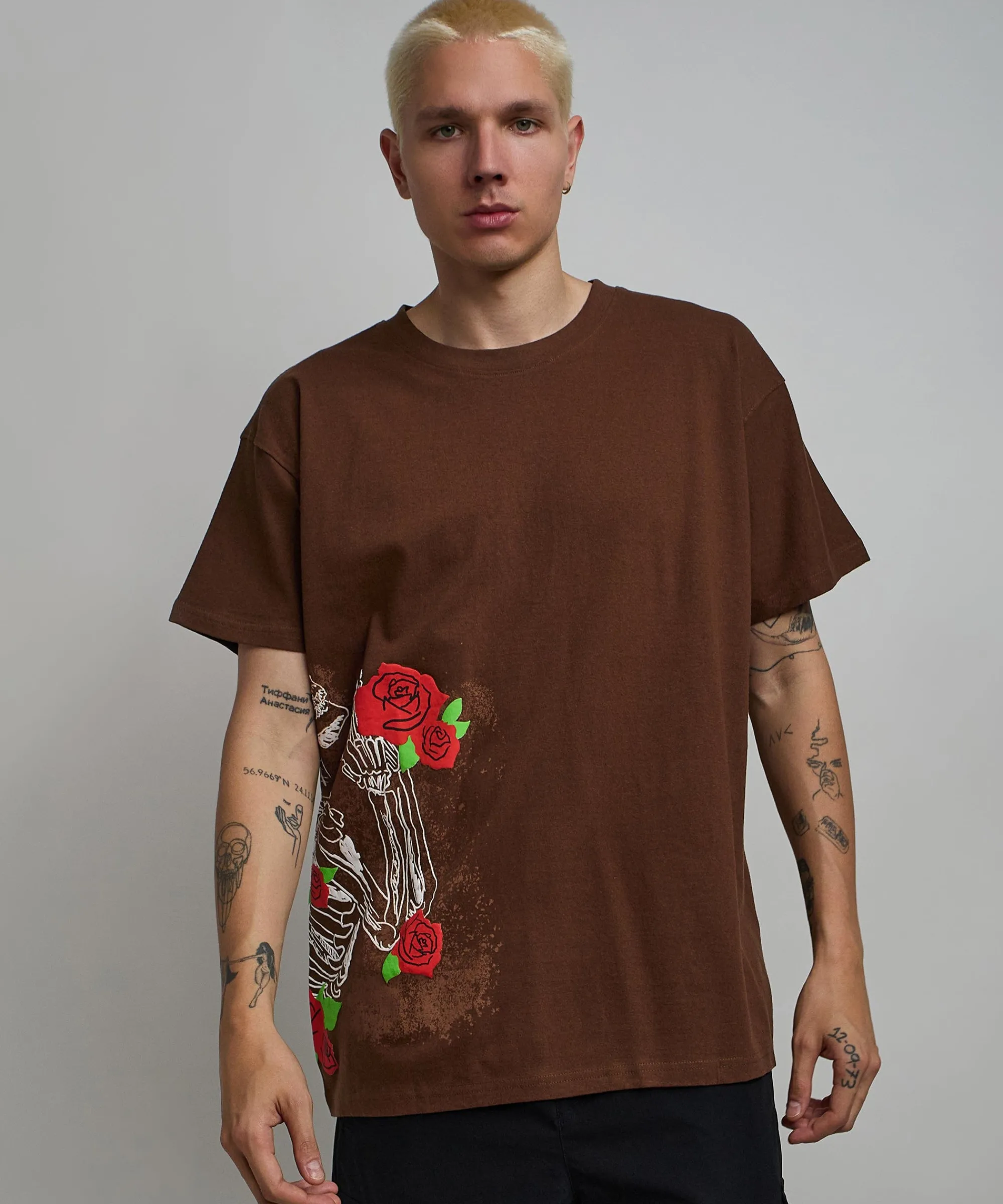 no_love_lost_short_sleeve_tee__brown_1.webp Cheap No Love Lost Short Sleeve Tee - Brown Graphic Tees
