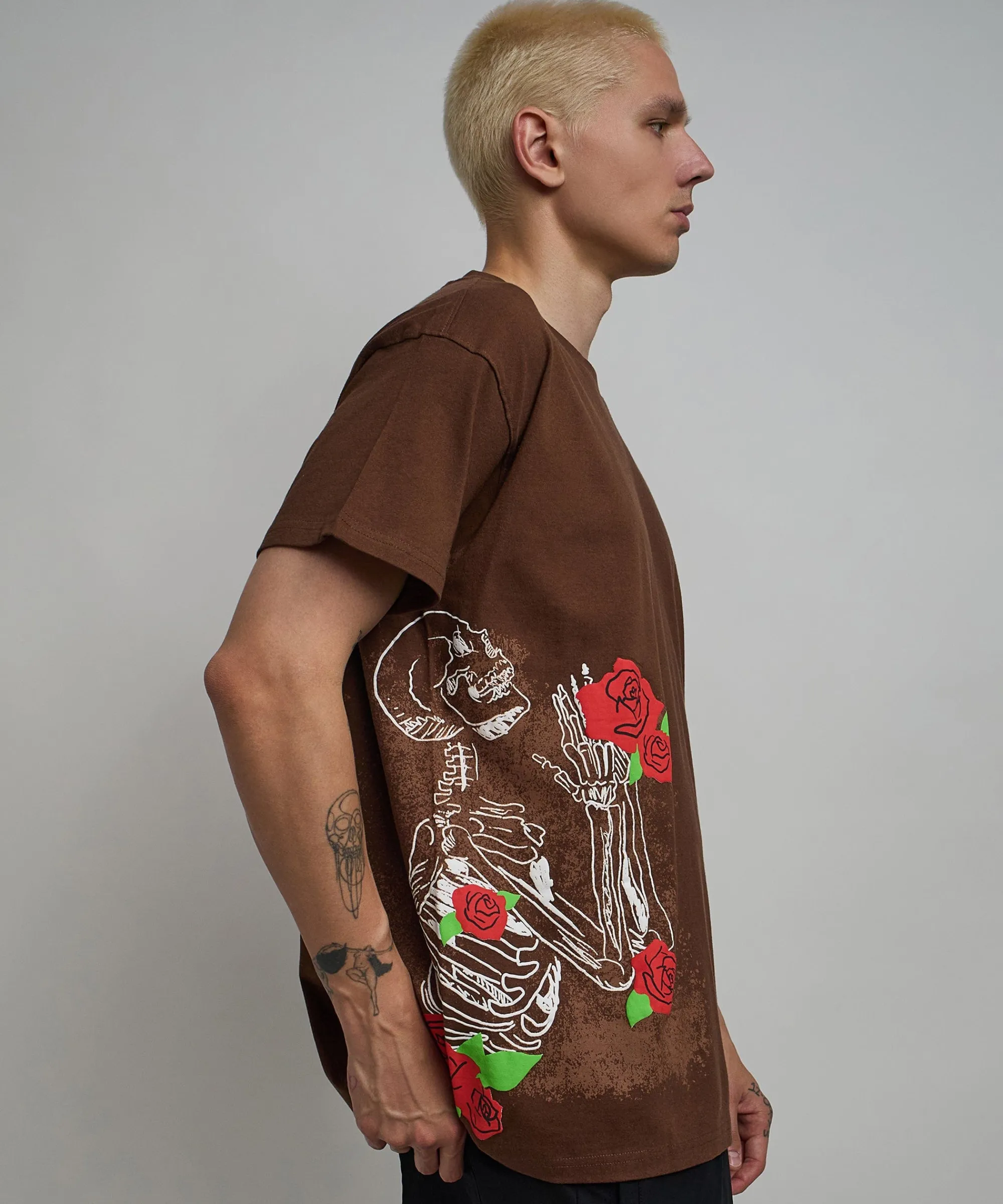 no_love_lost_short_sleeve_tee__brown_2.webp Cheap No Love Lost Short Sleeve Tee - Brown Graphic Tees