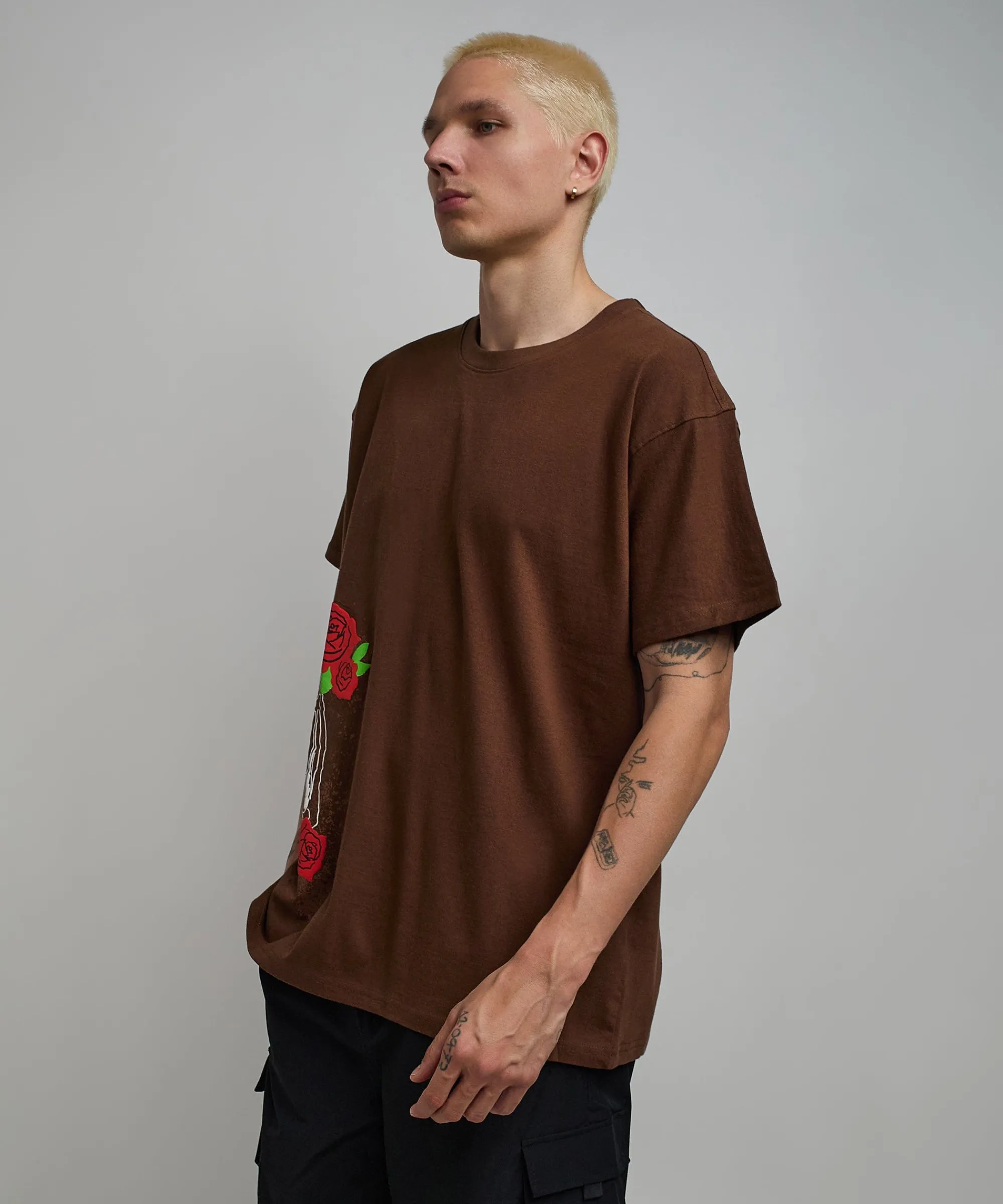 no_love_lost_short_sleeve_tee__brown_4.webp Cheap No Love Lost Short Sleeve Tee - Brown Graphic Tees