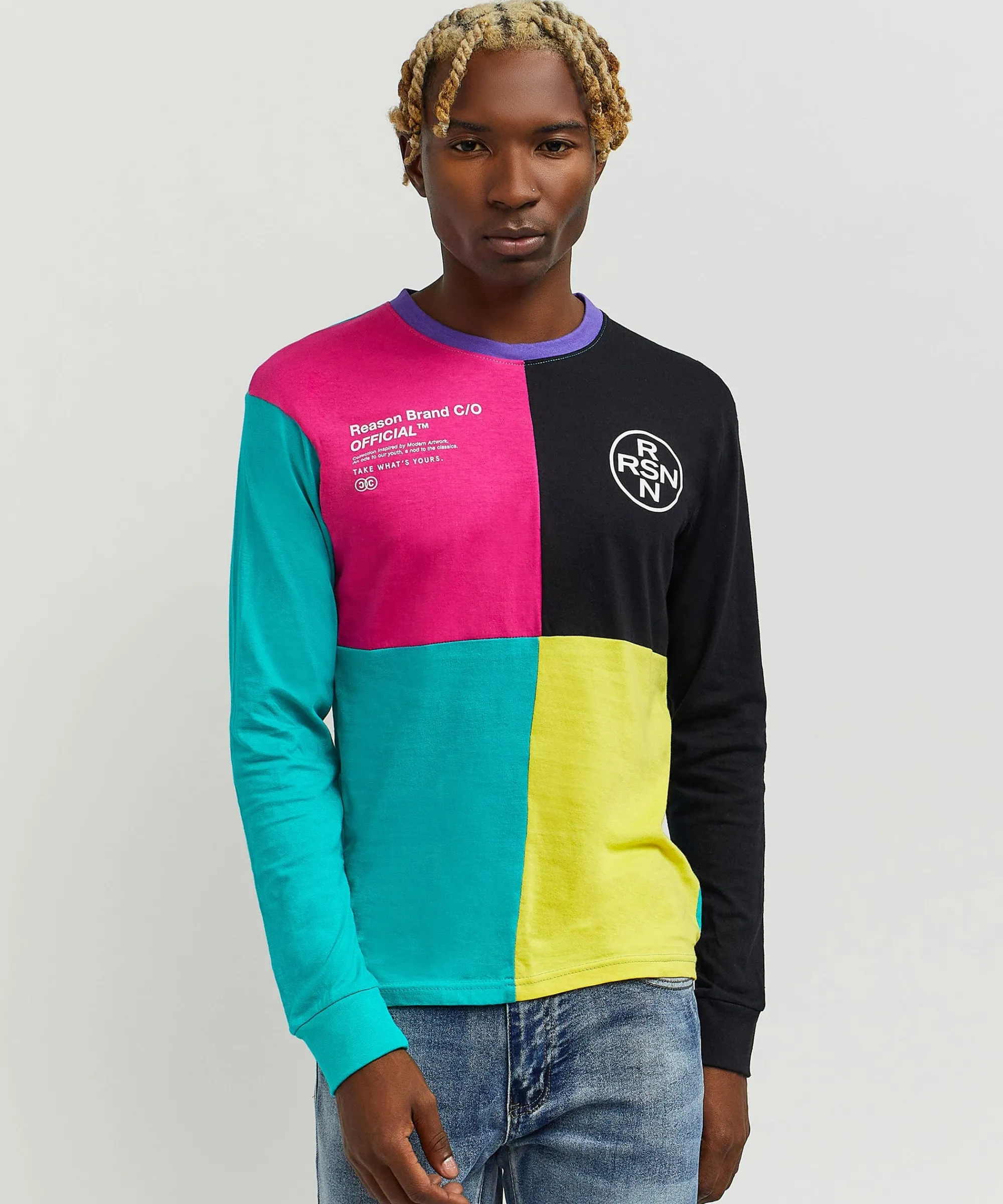 Clearance Nolan Color Block Long Sleeve Tee Long Sleeve Tees | Graphic Tees