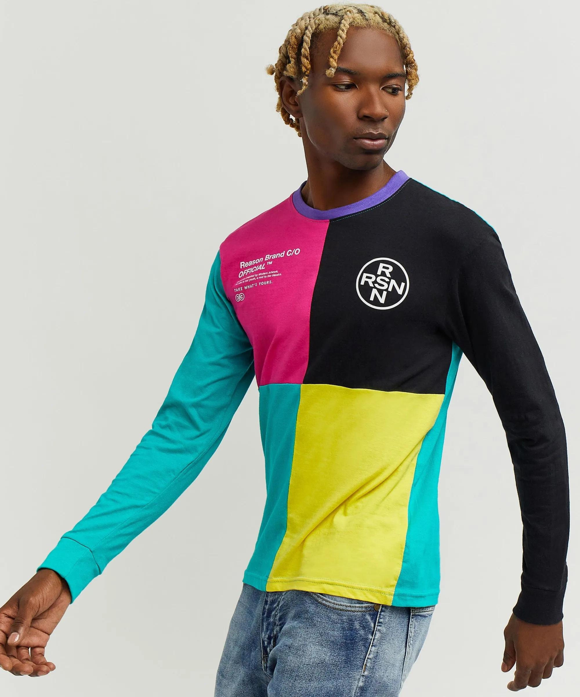 Clearance Nolan Color Block Long Sleeve Tee Long Sleeve Tees | Graphic Tees