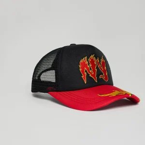 Sale NY Embroidery Trucker Hat - Red Hats