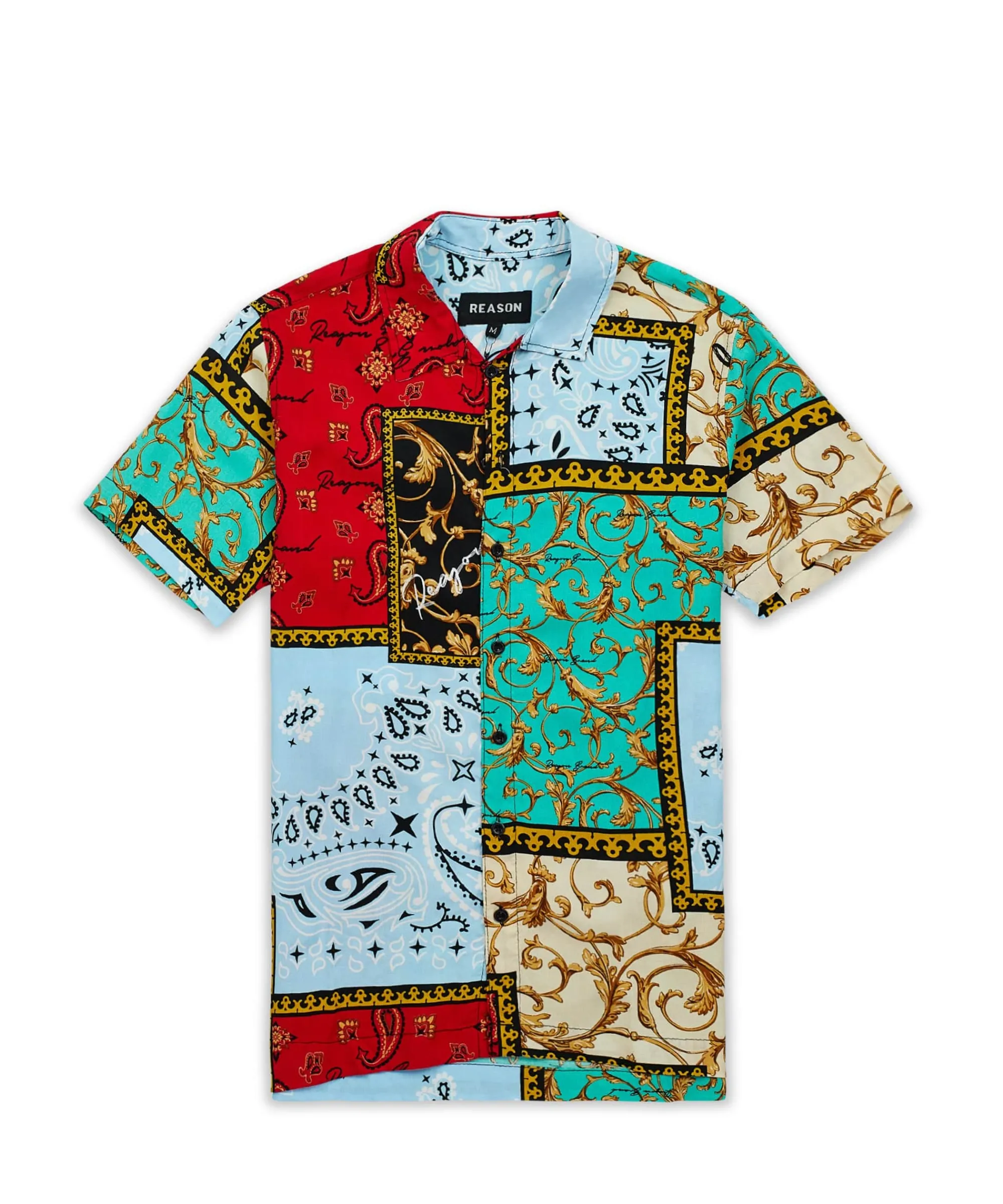 olympian_allover_print_short_sleeve_shirt_1.webp Shop Olympian Allover Print Short Sleeve Shirt Button Downs