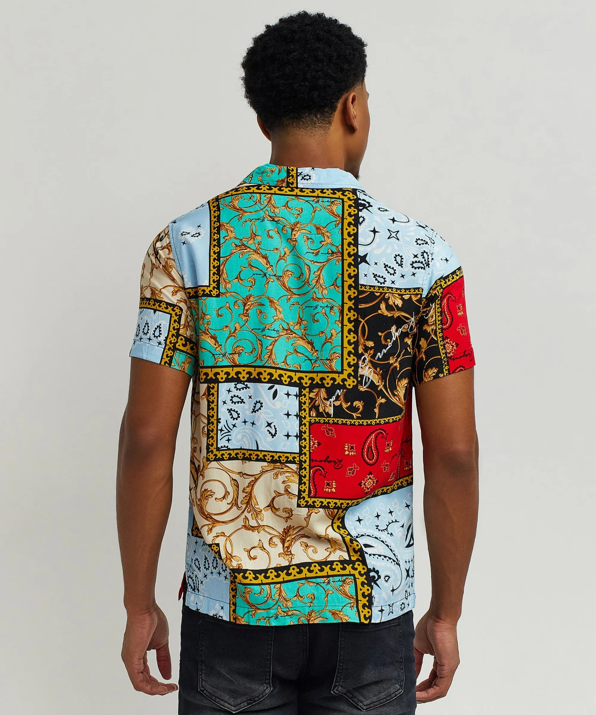 olympian_allover_print_short_sleeve_shirt_4.webp Shop Olympian Allover Print Short Sleeve Shirt Button Downs