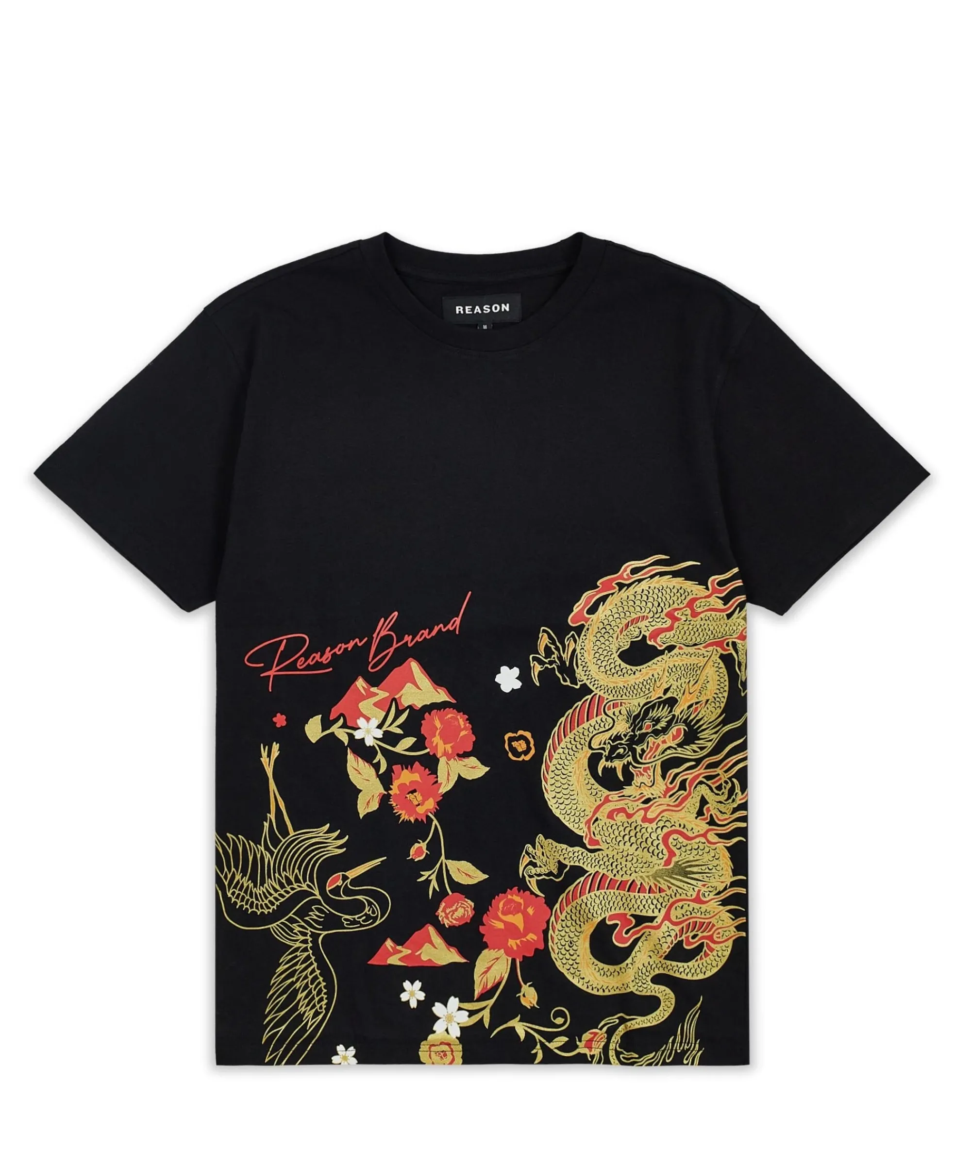 osaka_front_print_short_sleeve_tee__black_4.webp Clearance Osaka Front Print Short Sleeve Tee - Black Graphic Tees