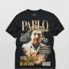 Cheap Pablo Cover Short Sleeve Tee - Black Graphic Tees