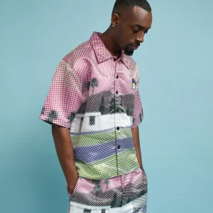 Hot Palm Springs Court Short Sleeve Shirt Button Downs