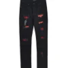 Hot Plus Size Black Set Patch Jeans Denim Jeans | Denim