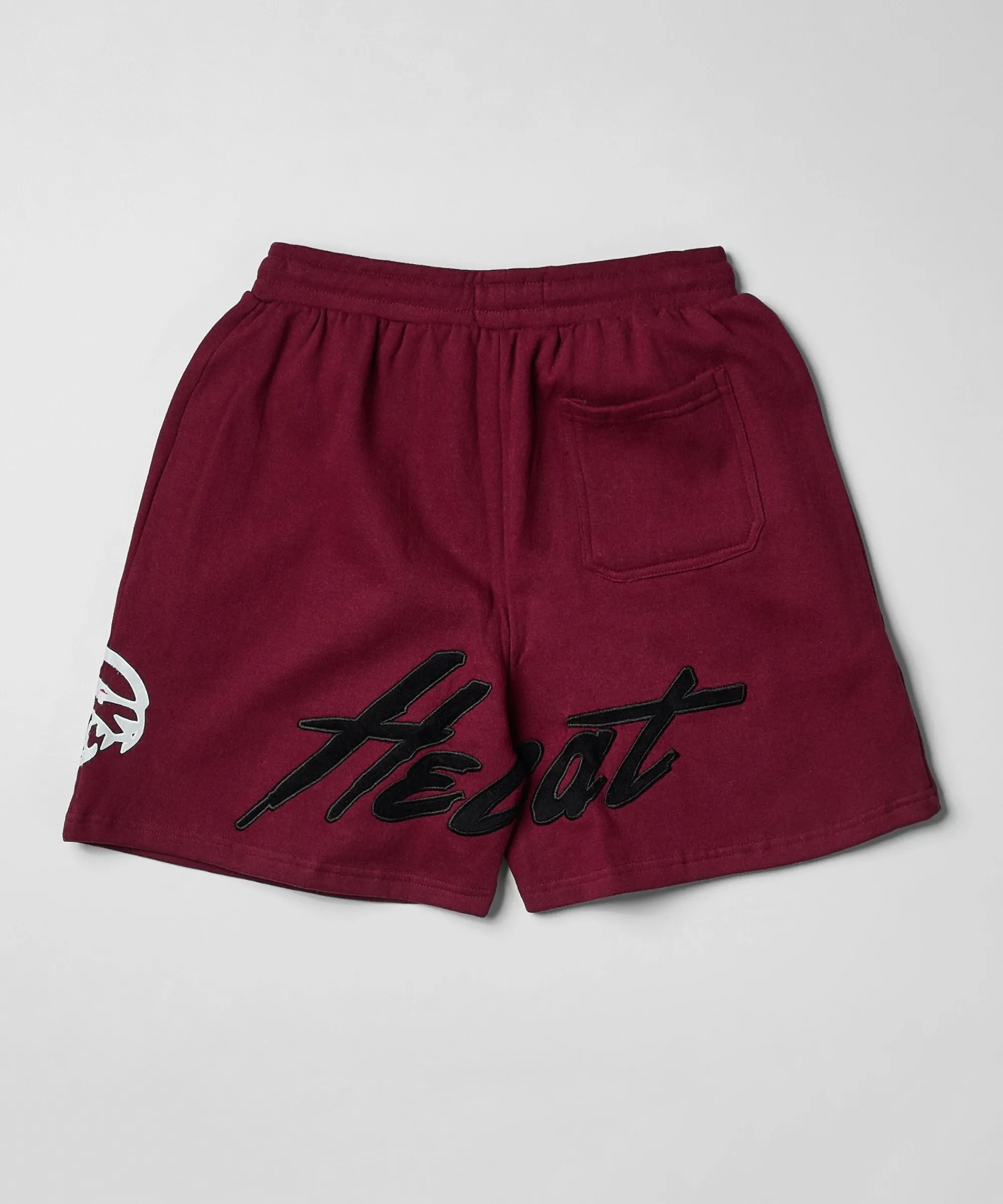 plus_size_hellcat_fleece_shorts__burgundy_2.webp Shop Plus Size Hellcat Fleece Shorts - Burgundy Shorts