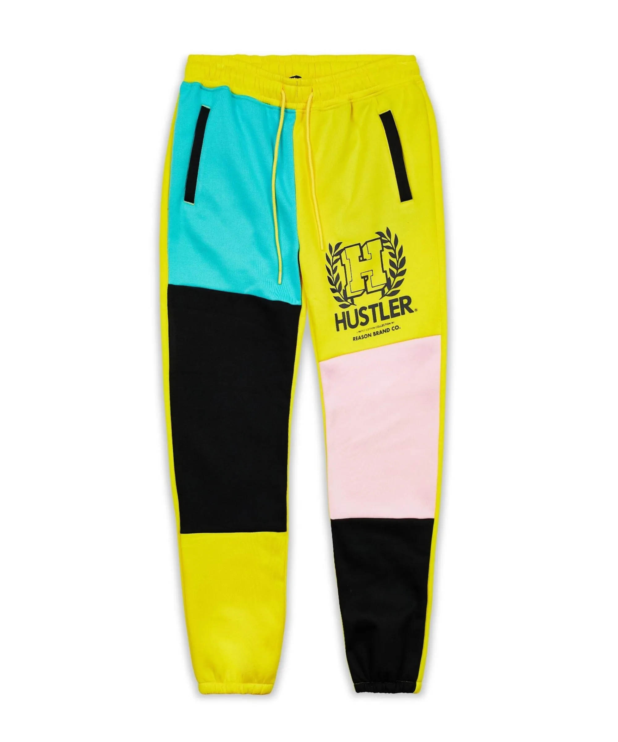 plus_size_hustler_emblem_color_block_logo_jogger_0.webp Best Sale Plus Size Hustler Emblem Color Block Logo Jogger Shop All Bottoms