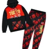 Outlet Plus Size Kanji Tokyo Fleece Hood Jogger Set Hoodies | Hoodies