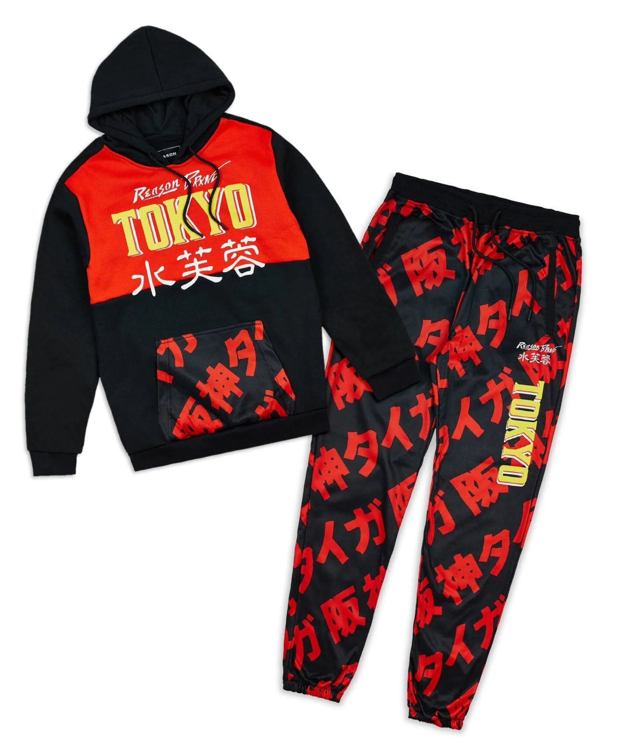 plus_size_kanji_tokyo_fleece_hood_jogger_set_0.webp Outlet Plus Size Kanji Tokyo Fleece Hood Jogger Set Hoodies | Hoodies