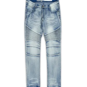 Discount Plus Size Pines Light Wash Moto Jeans Denim Jeans | Denim