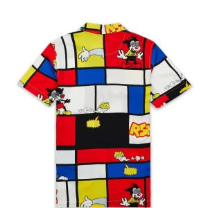 Flash Sale Plus Size Prank Allover Print Short Sleeve Shirt Button Downs