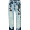 Shop Plus Size Reach Graphic Print Light Wash Jeans Denim Jeans | Denim
