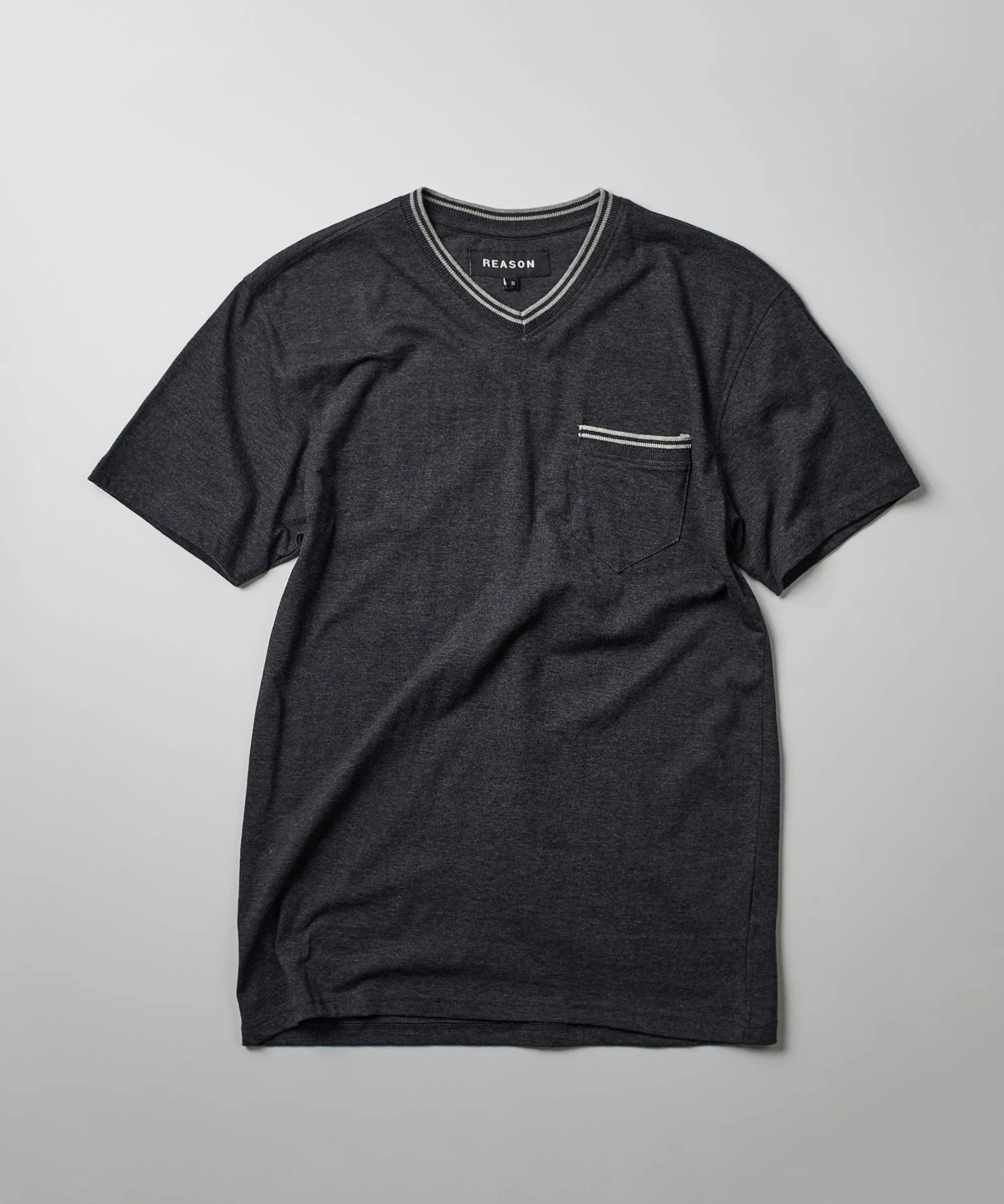 pocket_stripe_contrast_short_sleeve_tee__charcoal_1.webp New Pocket Stripe Contrast Short Sleeve Tee - Charcoal Graphic Tees