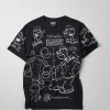 Outlet Popeye Construction Embroidered Short Sleeve Tee - Black Graphic Tees