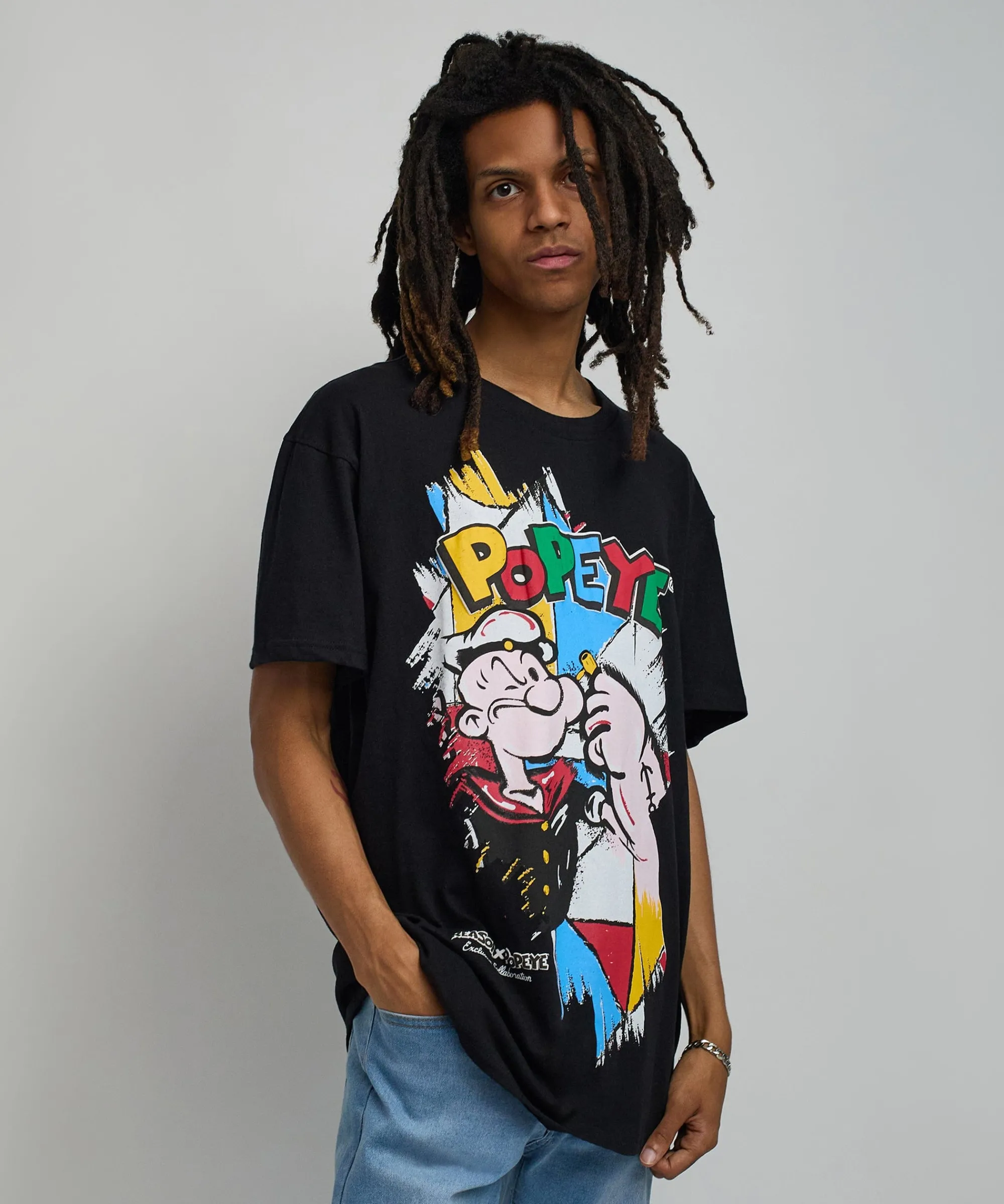 popeye_retro_short_sleeve_tee__black_0.webp Best Popeye Retro Short Sleeve Tee - Black Graphic Tees