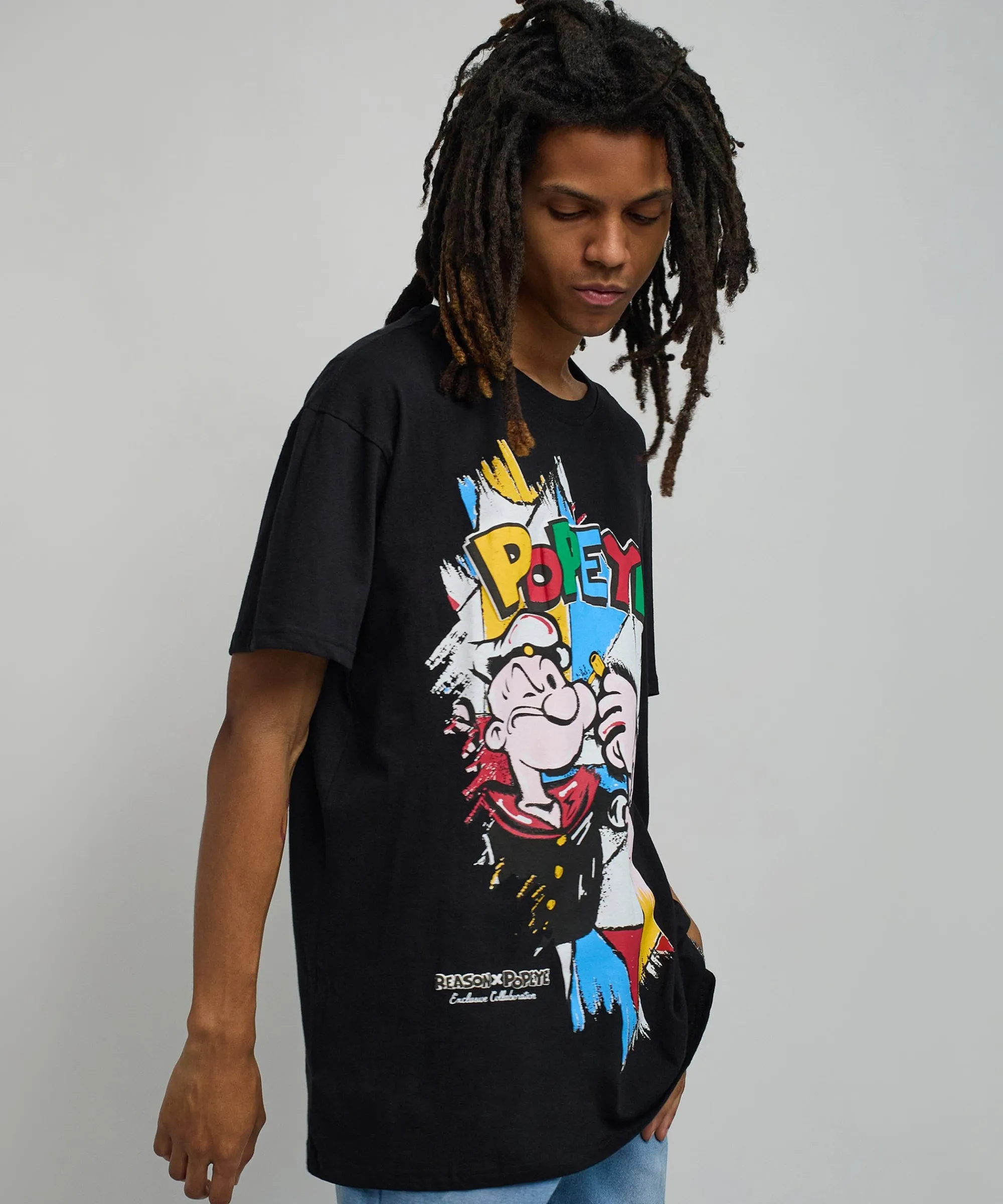 popeye_retro_short_sleeve_tee__black_2.webp Best Popeye Retro Short Sleeve Tee - Black Graphic Tees