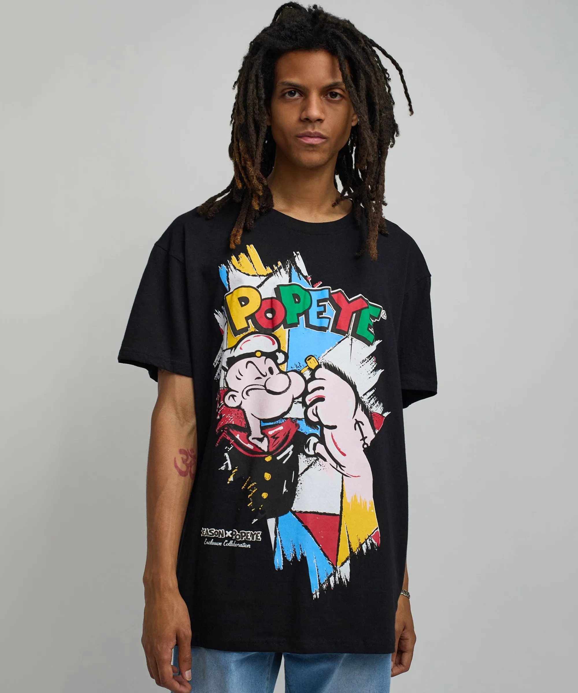popeye_retro_short_sleeve_tee__black_5.webp Best Popeye Retro Short Sleeve Tee - Black Graphic Tees