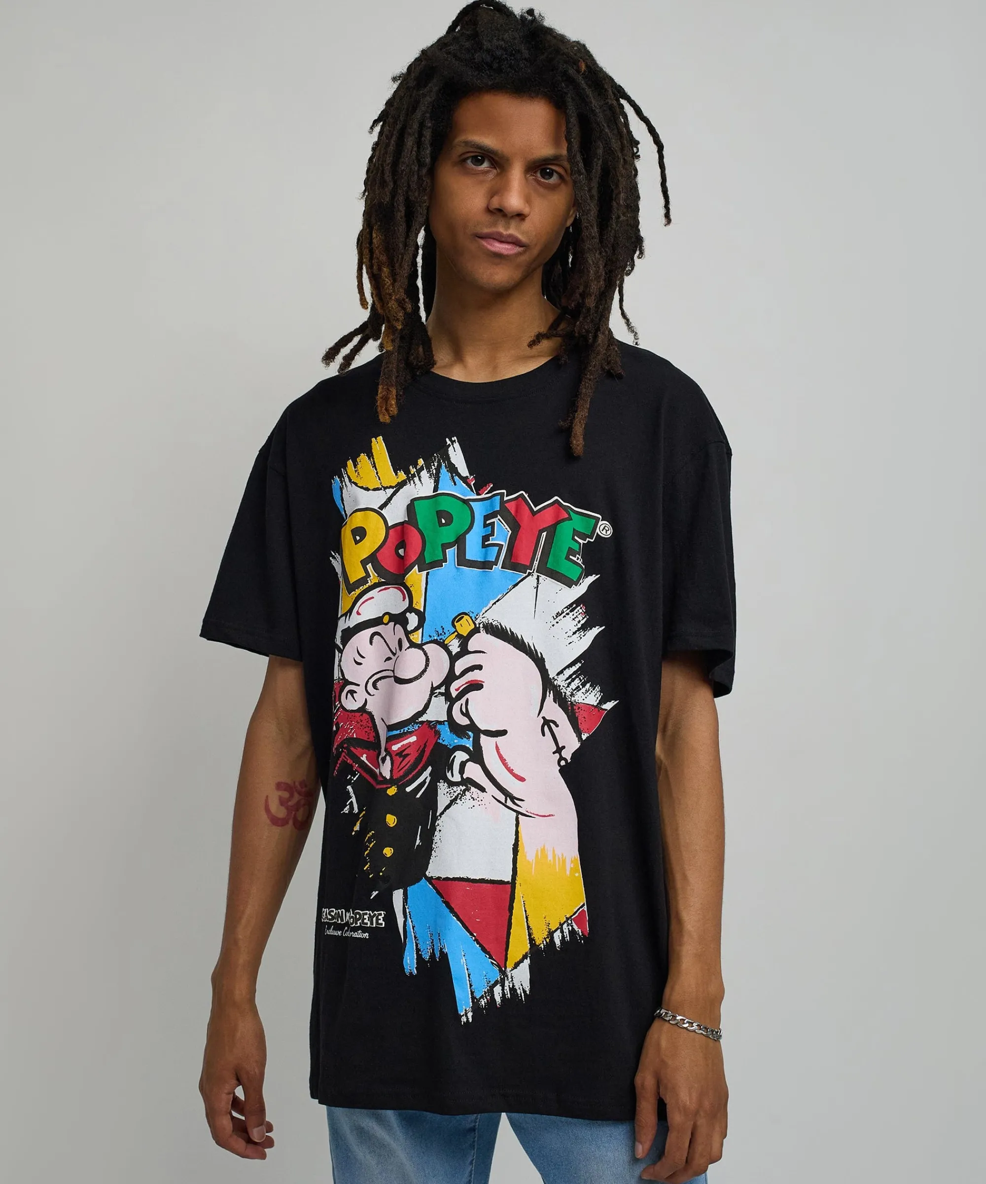 popeye_retro_short_sleeve_tee__black_6.webp Best Popeye Retro Short Sleeve Tee - Black Graphic Tees
