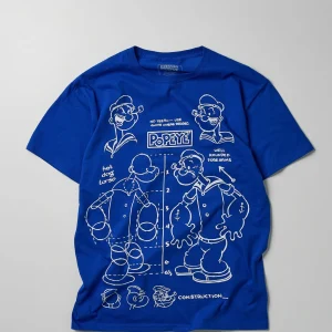 Store Popeye Short Sleeve Tee - Blue Graphic Tees