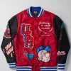 Hot Popeye USA Wool Varsity Jacket - Red Varsity Jackets